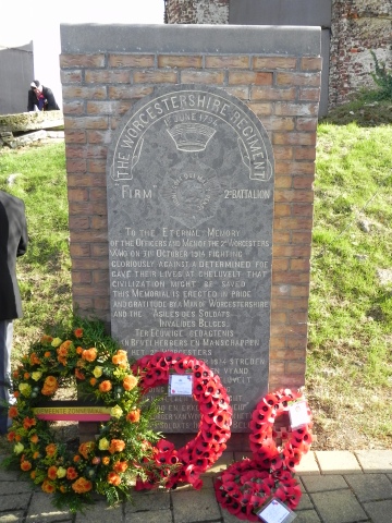 Memorial to the 2nd Bn Worcestershire Regiment