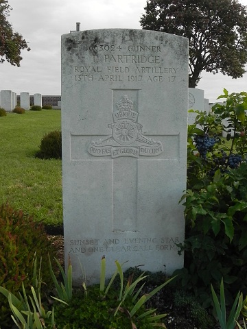 Gunner Tom Partridge