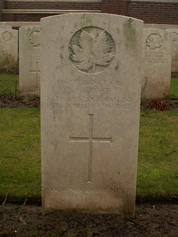 Lance Corporal Svend Rose
