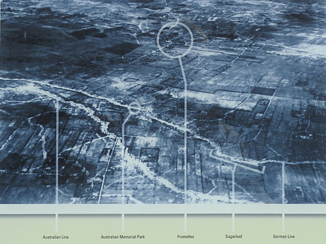 Aerial photography of the battlefield