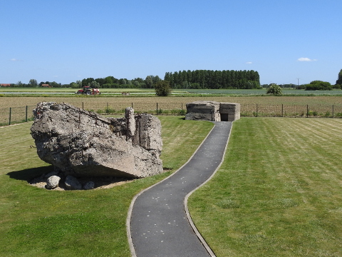 Bunkers within the park