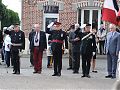 The ceremony finished with the National Anthems