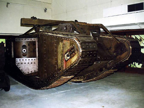 The Mk IV Tank in the Royal Army Museum Brussel