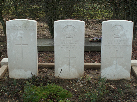Some of the burials