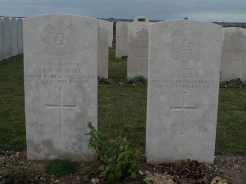 Some of the burials