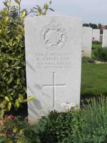 Rifleman Bertie Chorlton