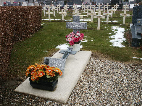 The French Military Plot just behind the British