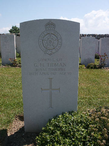 Lance Serjeant George Tidman