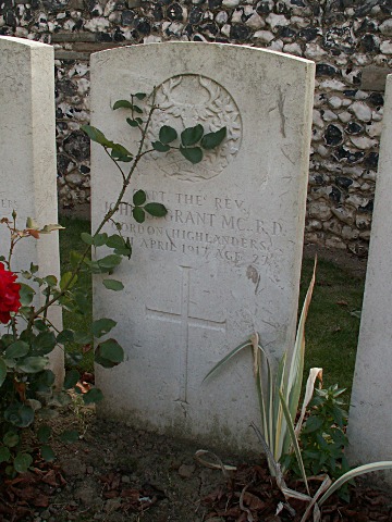 Captain The Rev John Grant MC BD