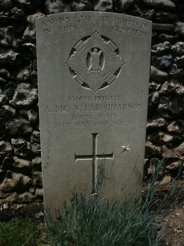 Signaller Alexander Farquharson