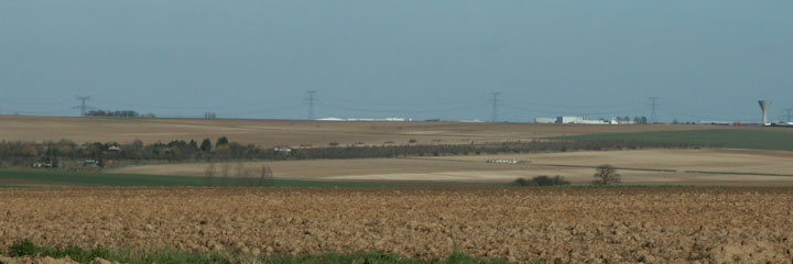 On the horizon the Arras to Cambrai Road