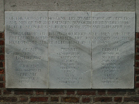 The memorial plaque