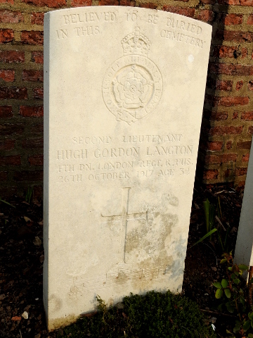 2nd Lieutenant Hugh Langton